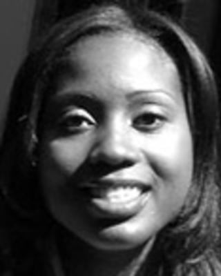 Shanta Richardson has medium-length straight black hair.